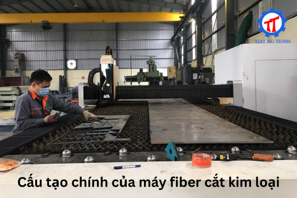 Main components of a fiber metal cutting machine