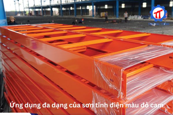 Ứng dụng đa dạng của sơn tĩnh điện màu đỏ cam