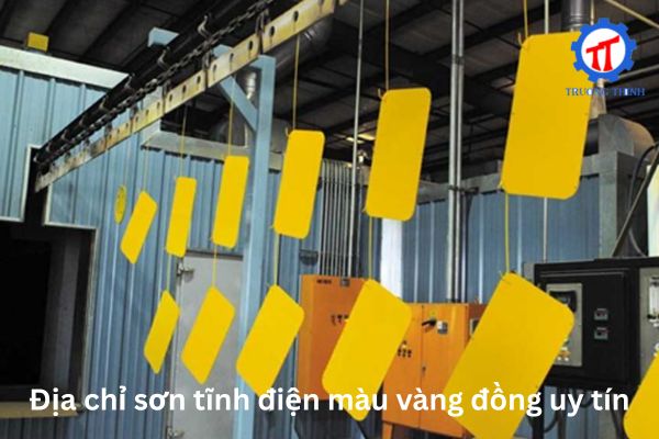Địa chỉ sơn tĩnh điện màu vàng đồng uy tín