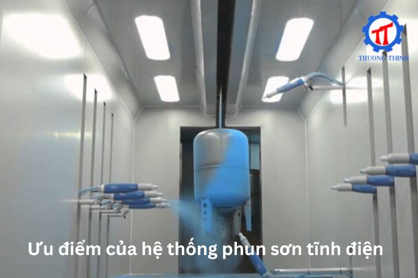 Ưu điểm của hệ thống phun sơn tĩnh điện